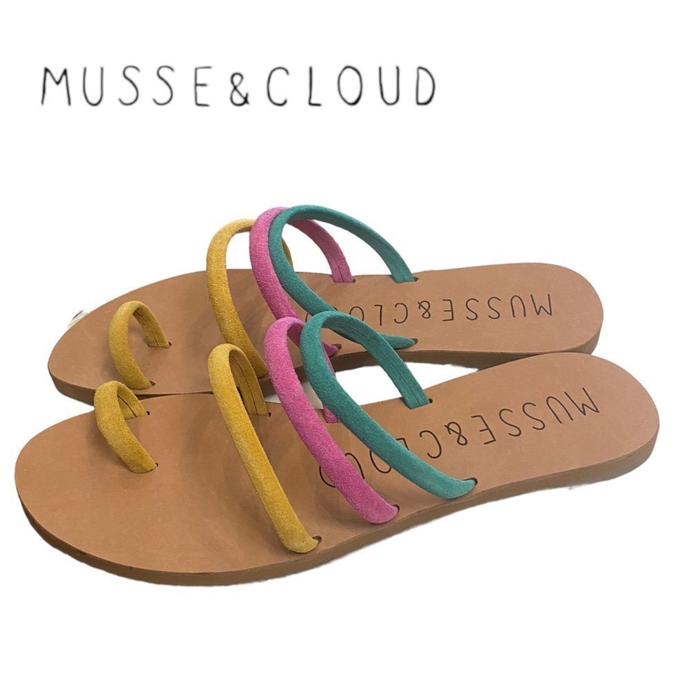 MUSSE & CLOUD Jenis Women's Colorful Slide Sandals NEW 41 10